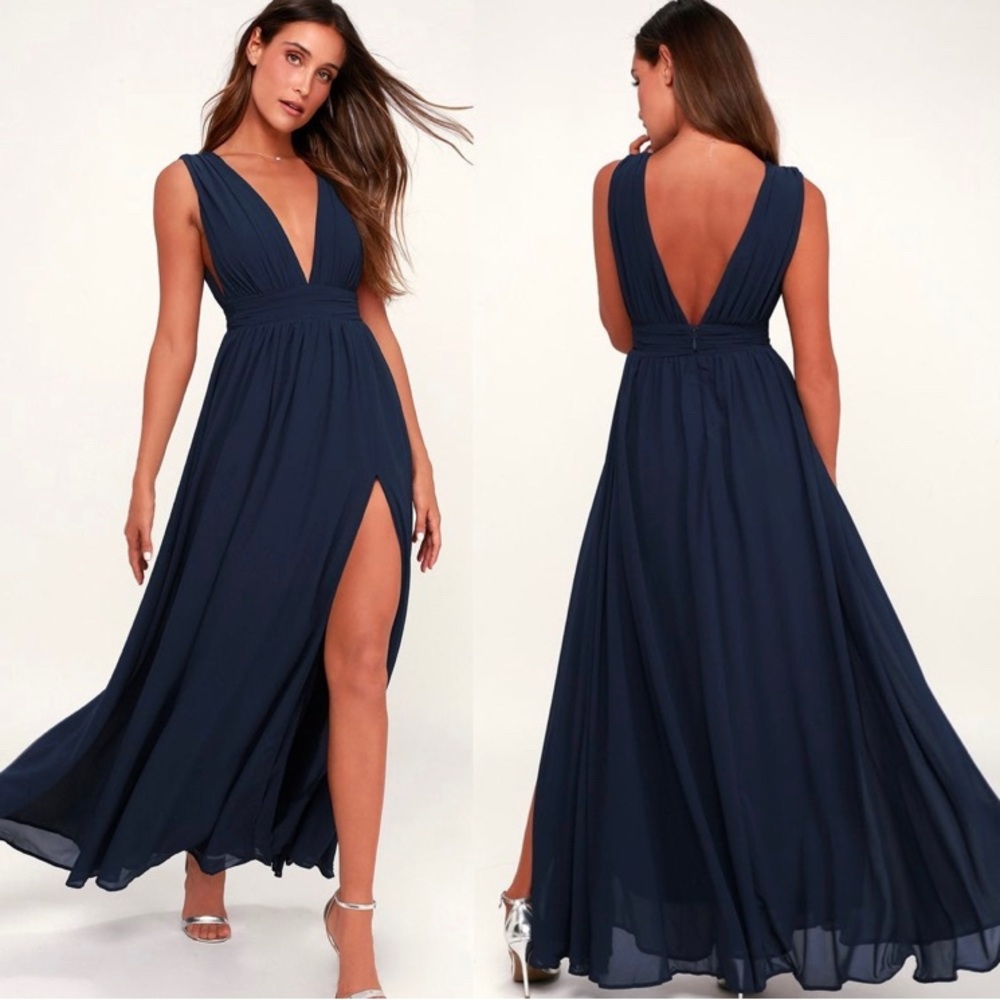 Lulu’s heavenly hues Georgette Maxi Dress